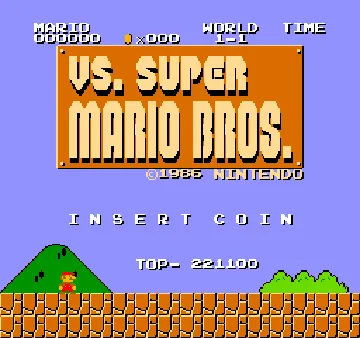 Vs. Super Mario Bros. screen shot title